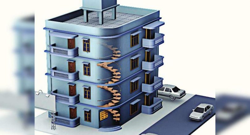 Almost 100 families were evacuated from three buildings in Mumbra