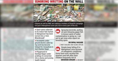 Some dengue hotspots in the city, but there is no action by NMC