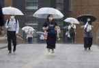 Tropical storms make landings in North Japan