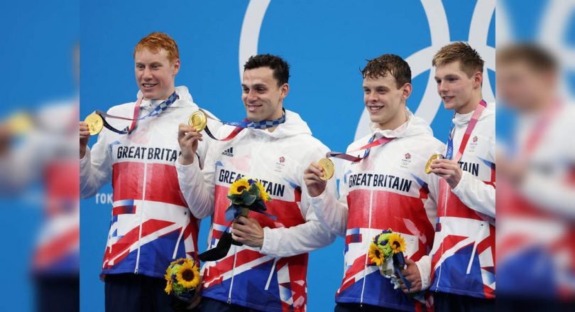 Tokyo 2020: English Wins Men's 4x200m Freestyle Relay Gold