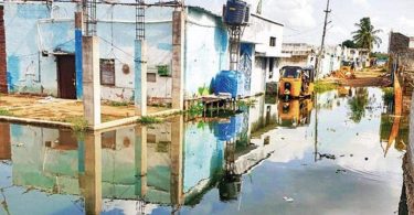 Rain Resing but Osman Nagar is still under water