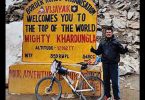 Odisha Forest Officer's pedal all the way to Khardung la