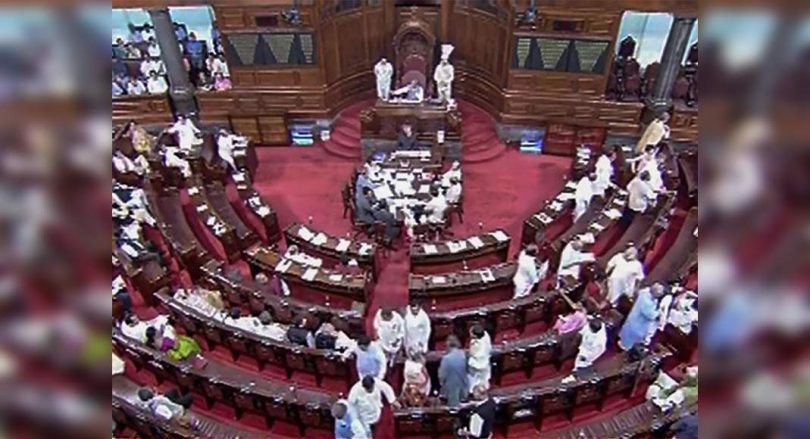 Rajya Sabha TV 'Sensoring Content' on opposition protests, accusing TMC