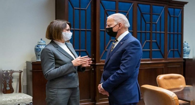 Biden Backs weaned the democratic movement in Belarus