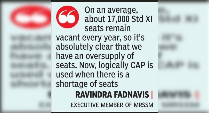 Like Aurangabad, Cancel STD XI Cap for Nagpur too: academics