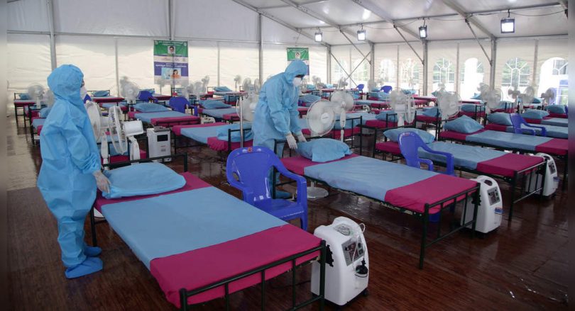 Center on how many oxygen beds are available to overcome the Covid crisis