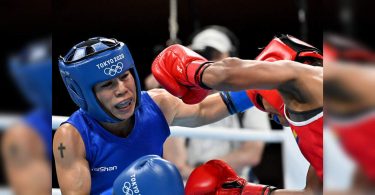 Mary Komom Magnificent Down Fighting in Pre-Quarter Olympics