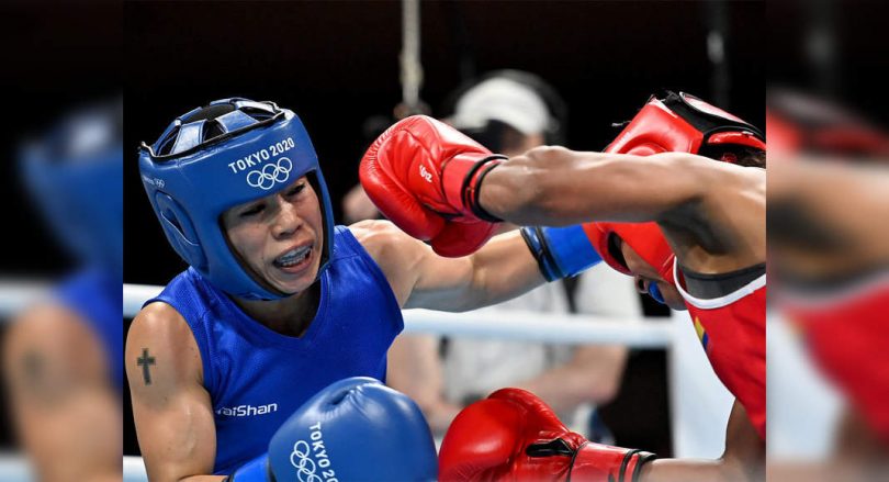 Mary Komom Magnificent Down Fighting in Pre-Quarter Olympics