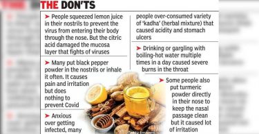 Don't overdo it with your home medicine