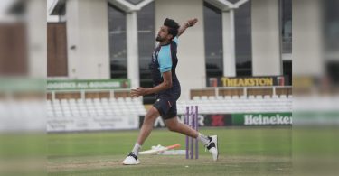 Indian Bowlers sweat on the nets ahead of the English test series
