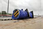 NHAI files complaint after the truck flips, bridge damage