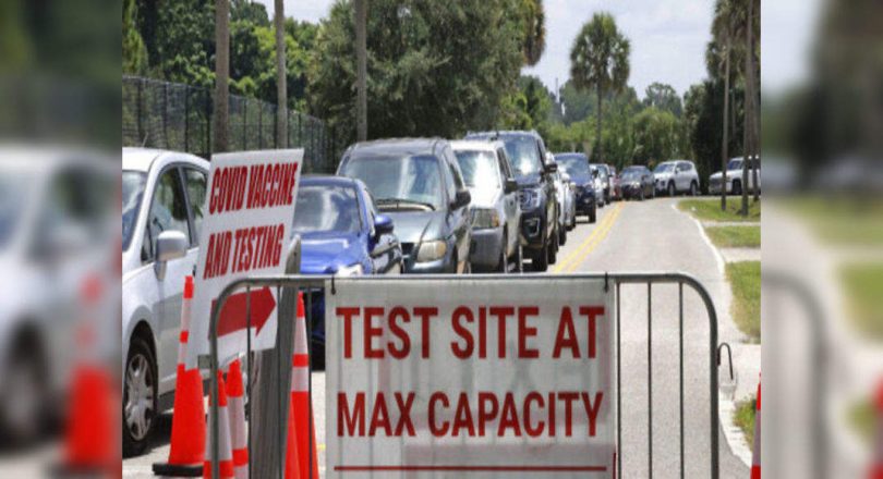 The Florida Virus Case Soared, Hospital near Peak Last Summer