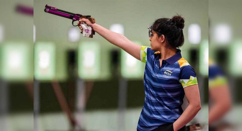 Manu Bhaker, Rahi Sarnobat Falls from a 25m pistol woman