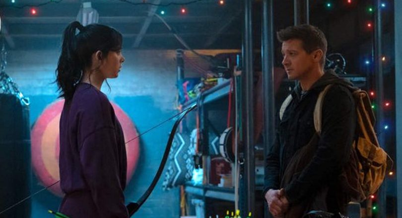 Hailee-Jeremy Drop Hawkeye 1st Look