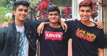 3 k'taka Clat Toppers are classmates, prepared together