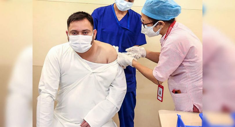 Tejashwi Yadav, Tej Pratap Take Sputnik Dosage