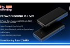 Xiaomi launched MI Hypersonic Power Bank with a 20,000 mAh battery capacity and 50 watt fast charging