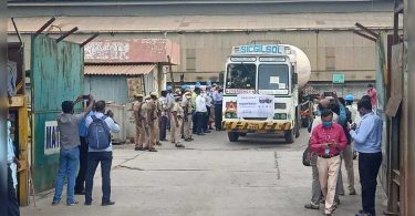 Sterlite liberated oxygen production in the tuticorin plant