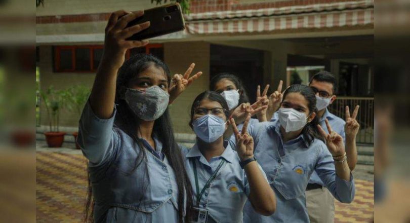 Smile after tense waiting for the results in Covid