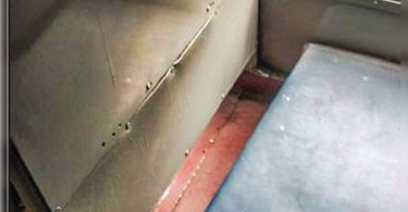 Strengthens to reduce the foot space on the MTC bus for passengers