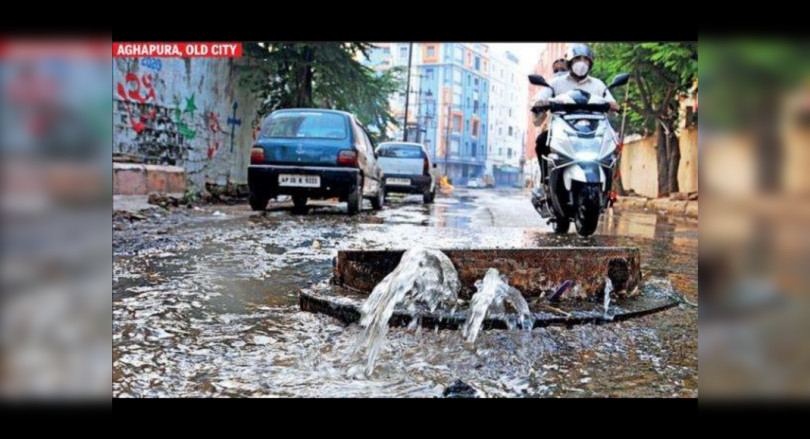 Open hole and damaged threats to commuters in HYD
