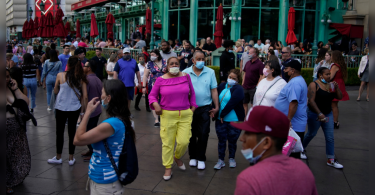 Officials suggested wearing a mask in Las Vegas as a Covid case up
