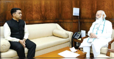 CM Pramod Sawant met Narendra Modi, warned him on the 'political situation' in Goa