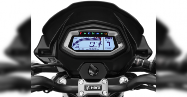 This new hero motorcycle displays a turn-by-turn navigation, Bluetooth and USB charging port