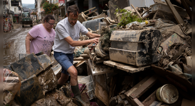 In a flooded German city, a priest struggled to provide comfort