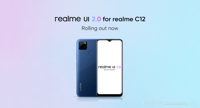 Realme began launching updates of Realm UI 2.0 to smartphones C15 and C12, presenting UI, systems and changes in privacy