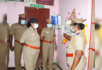 Sanitary Napkin's dispenser was installed at the police station