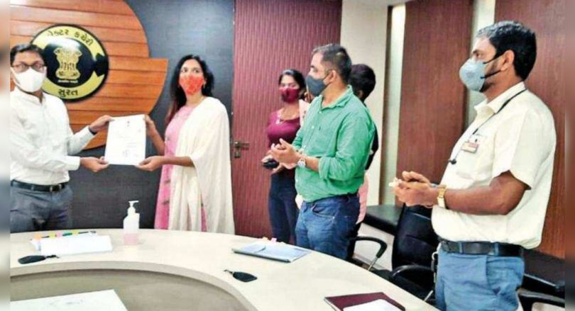 Surti, the first trans woman to be recognized by the Gujarat government, received an identity certificate