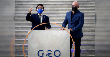 The G20 Environment Minister met in Italy in the middle of a flood, fire