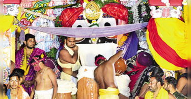 Adhara Pana Ritual was held at Chariots in Puri