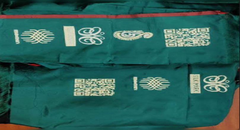 QR code and Weaved logo will notify the identity of the original Handloom banarasi sarees