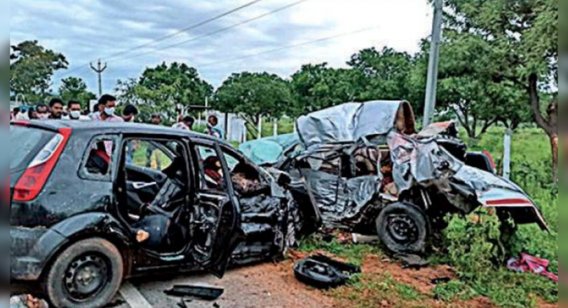 7 killed as 2 cars collided at Srisailam Highway
