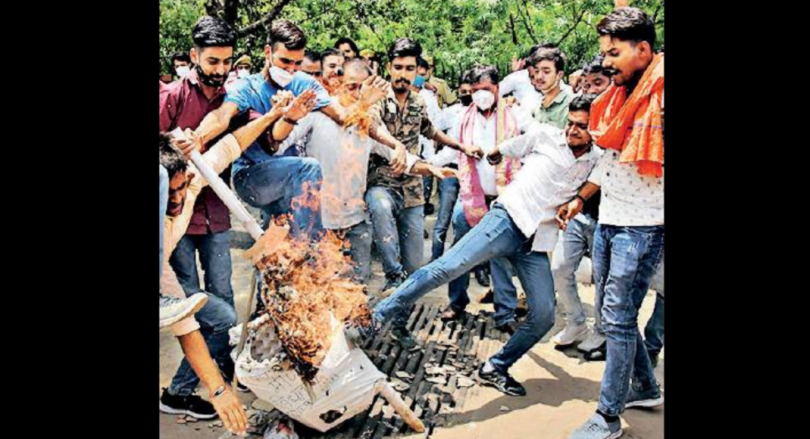Independent MLA in the middle of the Saffron flag line