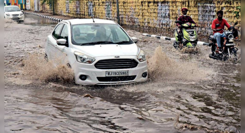 Monsun revived, bathing in many Raj Dists Low Mercury