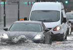 London Cleaning After Flash Flooding Drenches Homes, Subway