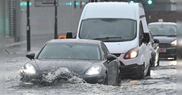 London Cleaning After Flash Flooding Drenches Homes, Subway