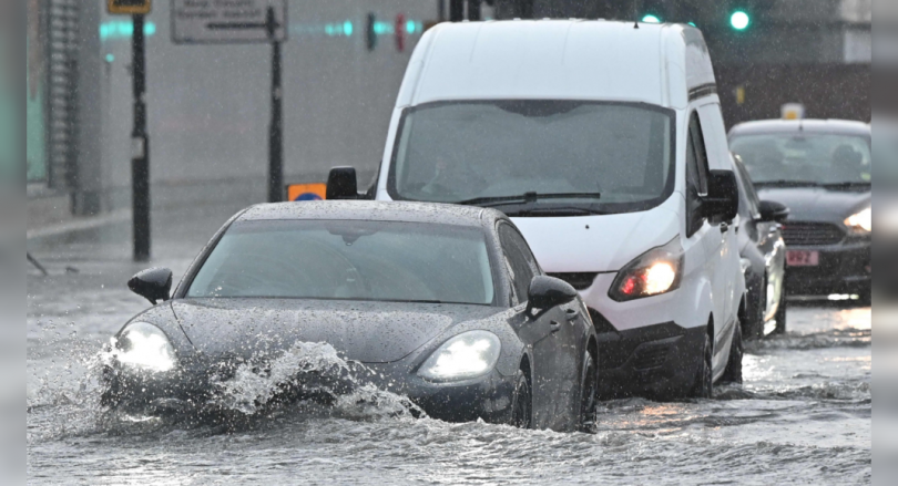 London Cleaning After Flash Flooding Drenches Homes, Subway