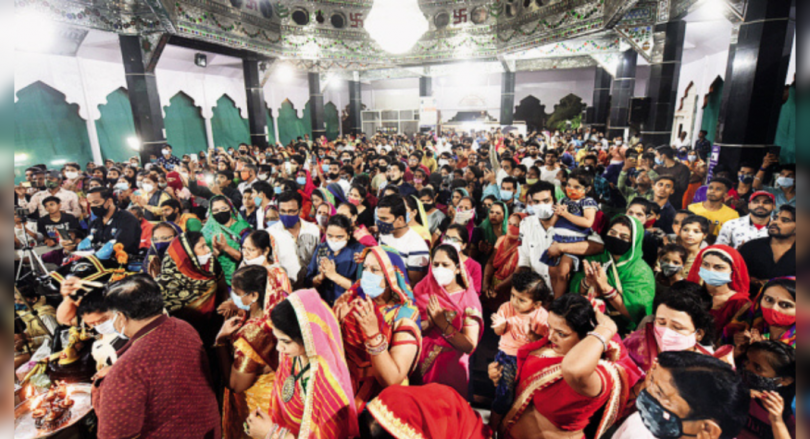 Covid Protocol applies to Throws at the Mahakal Temple in Ujjain