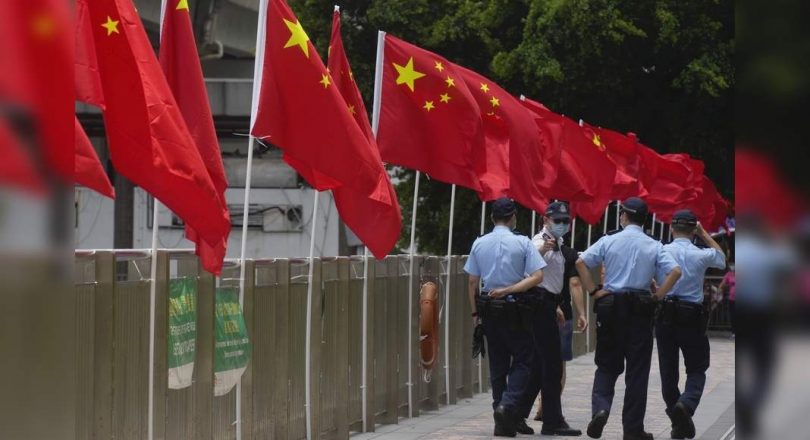 Hong Kong prohibits handover protests as law of defending the law