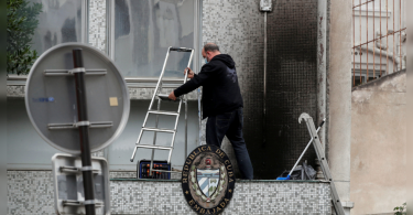 Paris police investigated gas bomb attacks at the Cuban Embassy