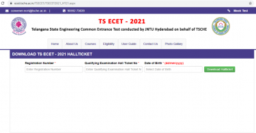 Tickets Ecomet Hall 2021 released at the ECET.TSCHE.AC.IN, here's a link