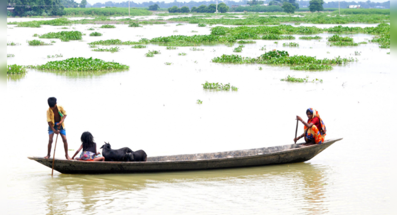 Flood in many regions of Guwahati after moderate rain