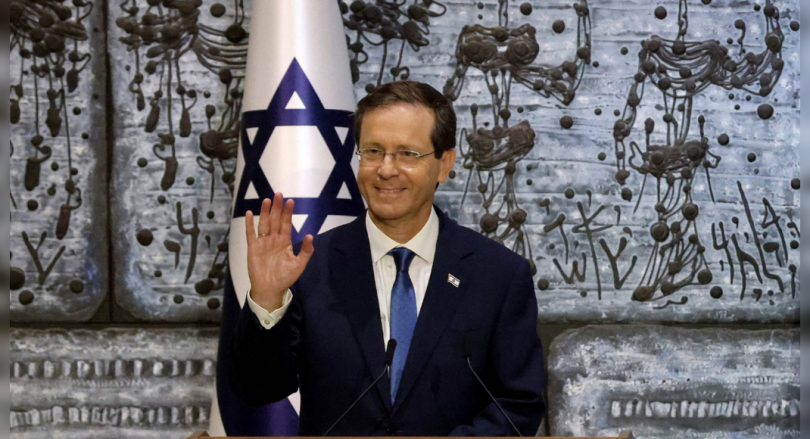 Israeli president launched the drive to give Covid-19 third shots to more than 60s