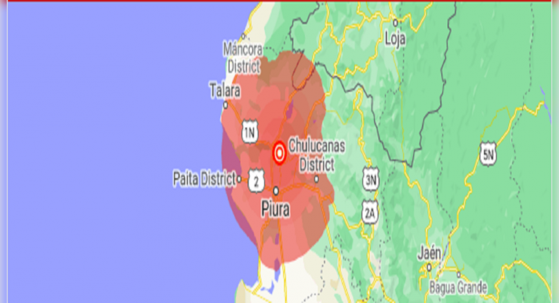 The earthquake attacked the peru-ecuador border area, minor damage reported