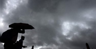 The weather was mostly dry in North India, rainfall parts from several southern states