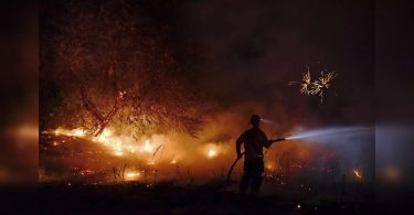 The California fire requested evacuation; Oregon Blaze Balloons.